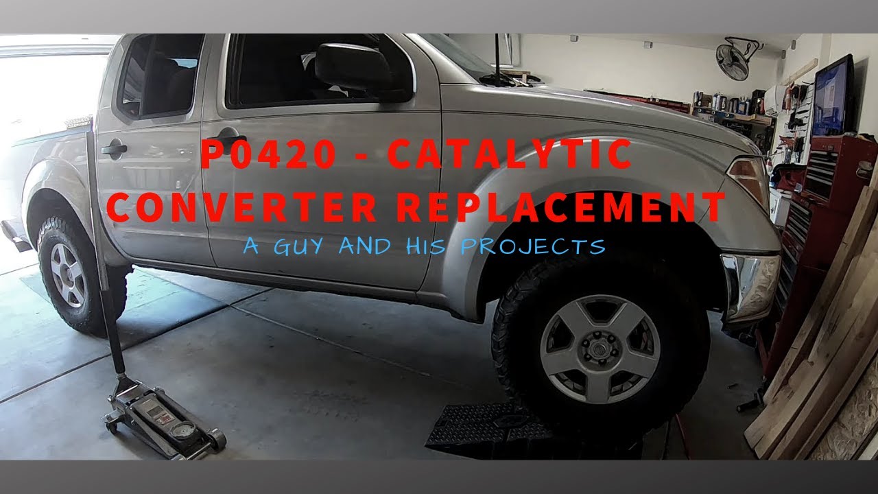 Исправление ошибки P0420 на Nissan Frontier! Замена каталитического нейтрализатора (ряд 1) своими...