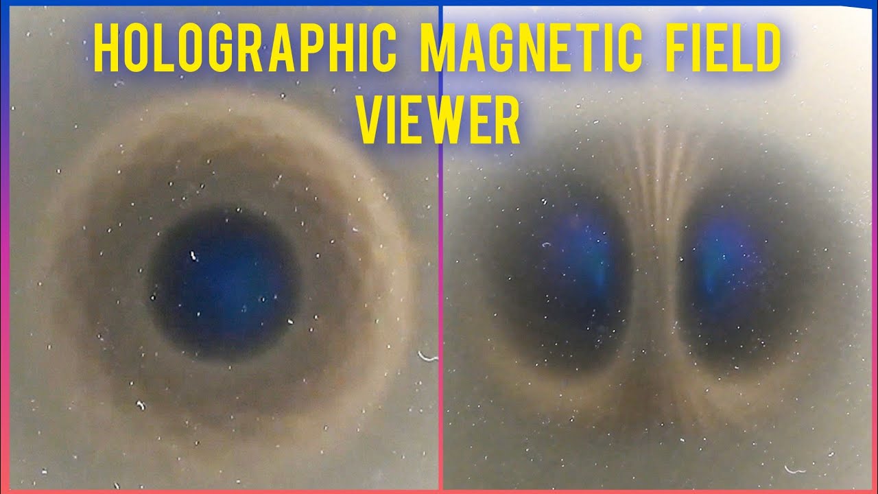 Holographic and color gradient magnetic field viewer - a Ferrocell alternative