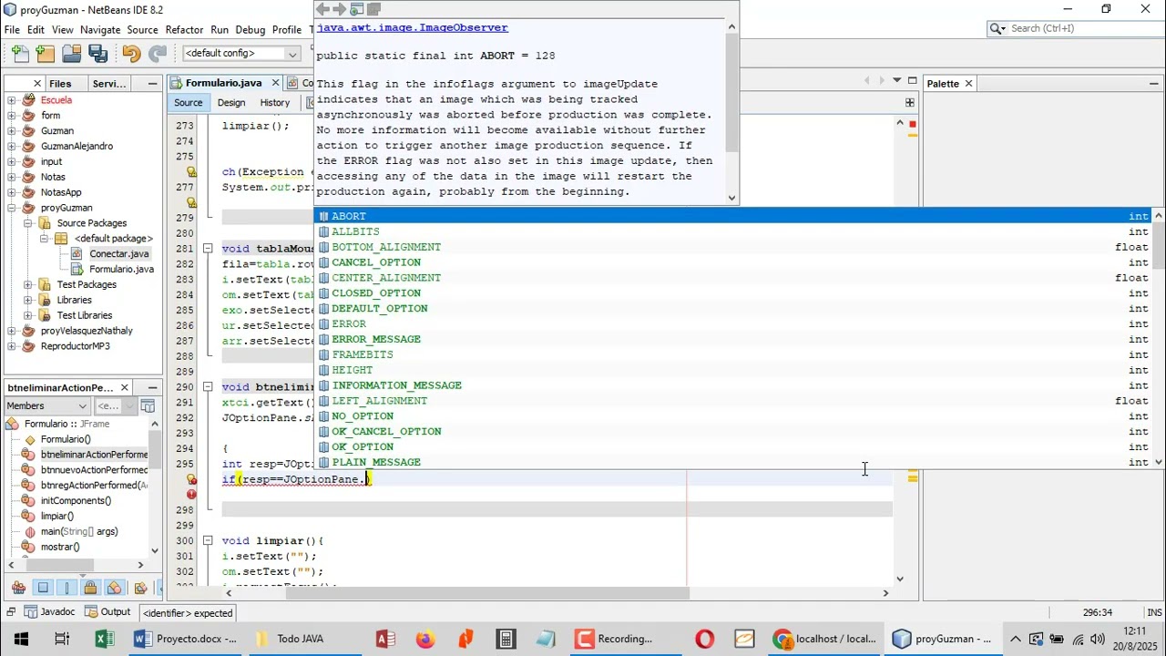 Proyecto JAVA con MYSQL 5 - Eliminación de registros