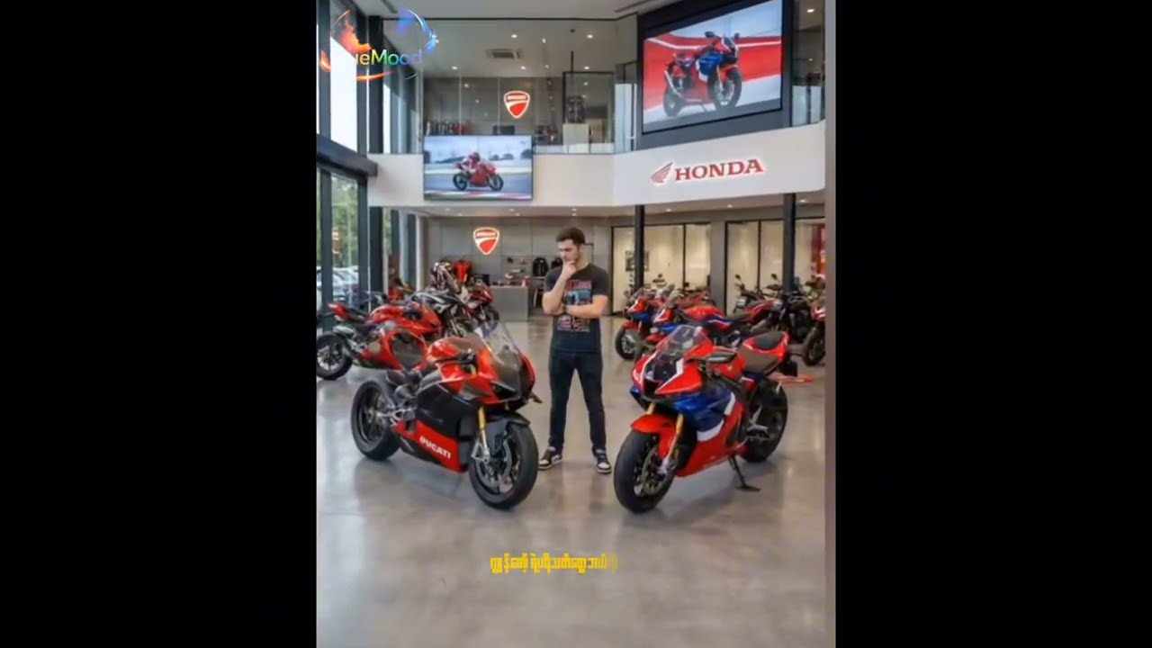 Ducati Panigale V4 vs Honda CBR1000RR-R 🔥ဘယ်ဟာက Superbike အစစ်လဲ? 🏍️