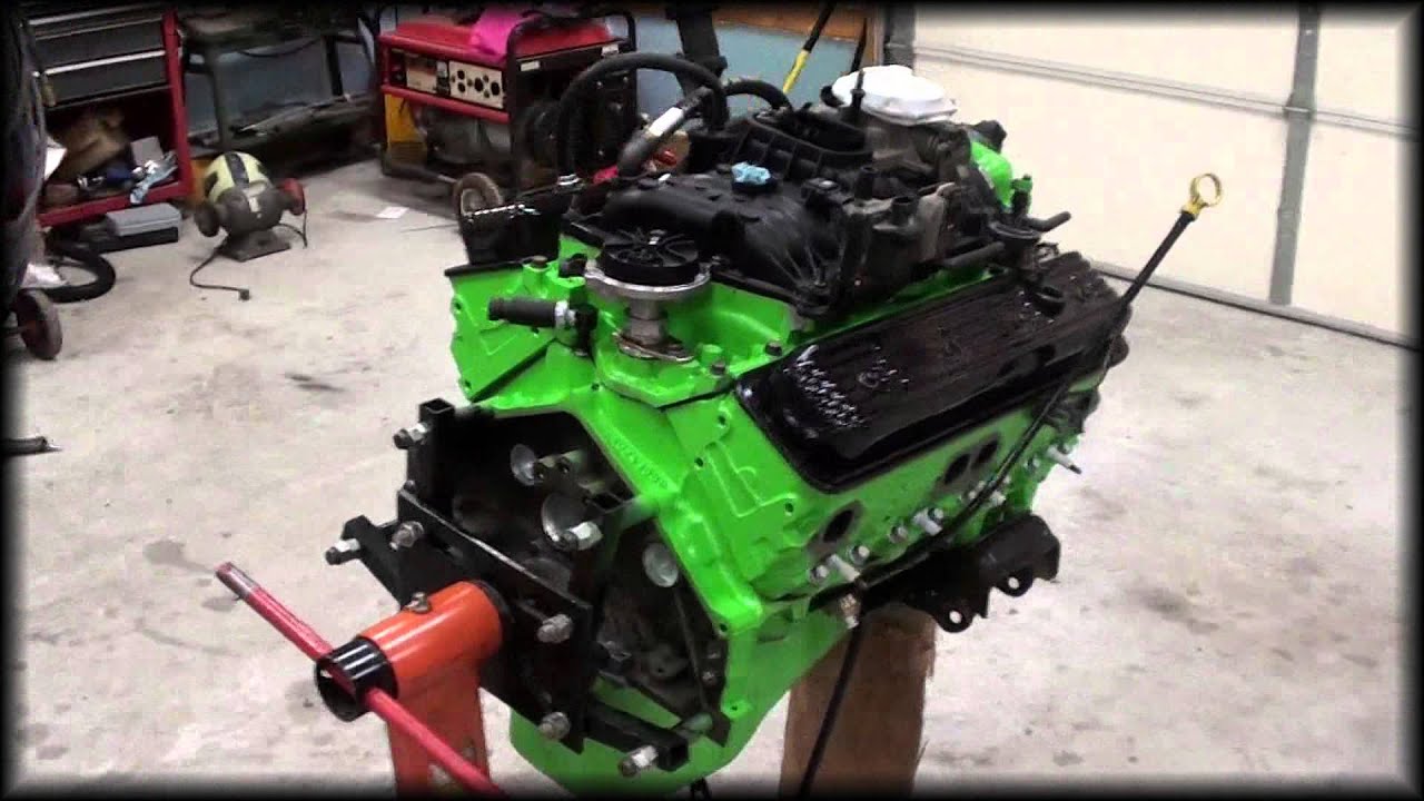350 vortec engine build in 1 min 54 sec