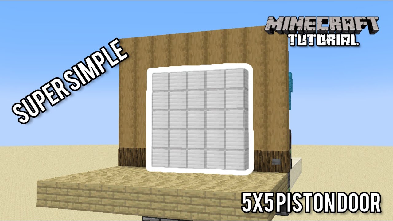 5x5 Piston Door | Minecraft 1.21 Redstone Tutorial