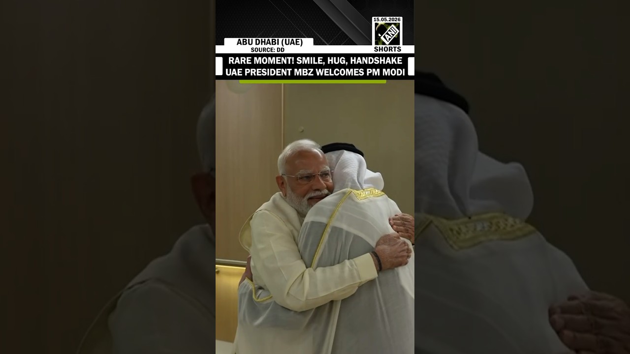Rare Moment! Smile, Hug, Handshake! This is how UAE President MBZ welcomed PM Modi