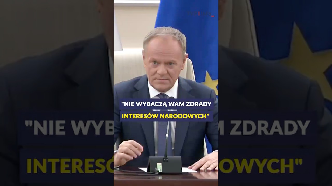 Tusk do prawicy: nikt wam nie wybaczy zdrady interes&oacute;w narodowych #polityka #polska #safe #shorts