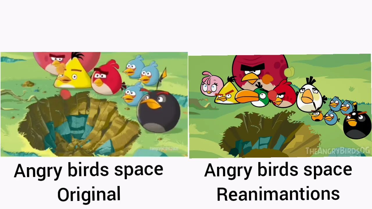 Angry birds space original vs angry birds space reanimantions quem venceria 