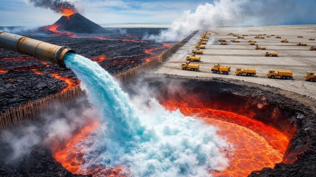 Przez 160 dni zalewali wulkan słoną wodą. Efekt przerósł wszelkie oczekiwania