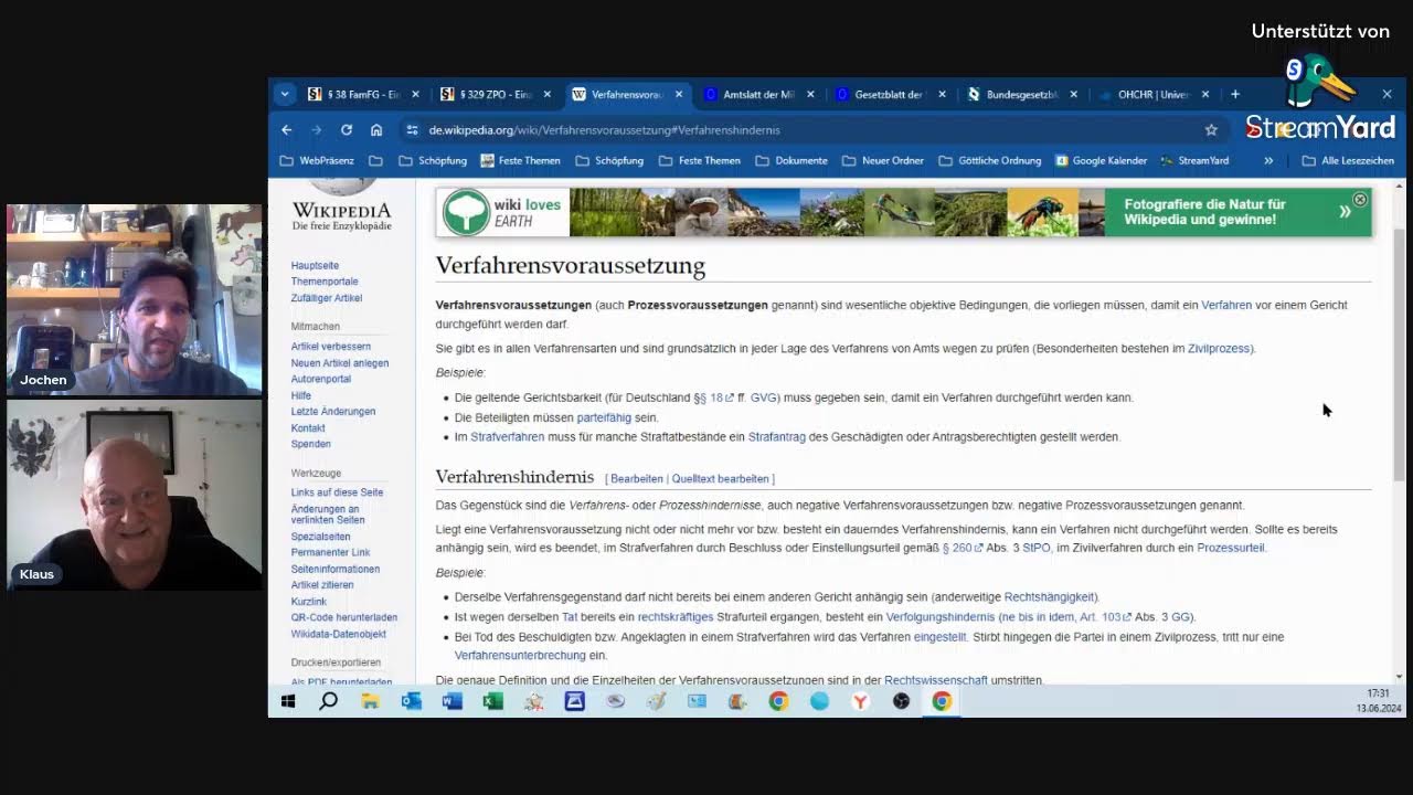Heute bestätigte das AG Herne-Wanne die Feiwillige Gerichtsbarkeit der BRD...13.06.2024