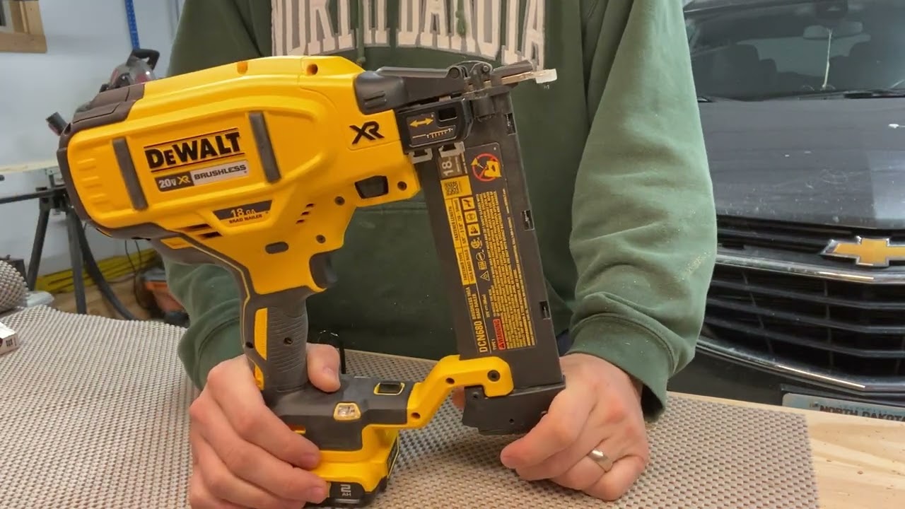 Обзор гвоздезабивного пистолета Dewalt 18ga Brad Nailer 1000 (DCN680)