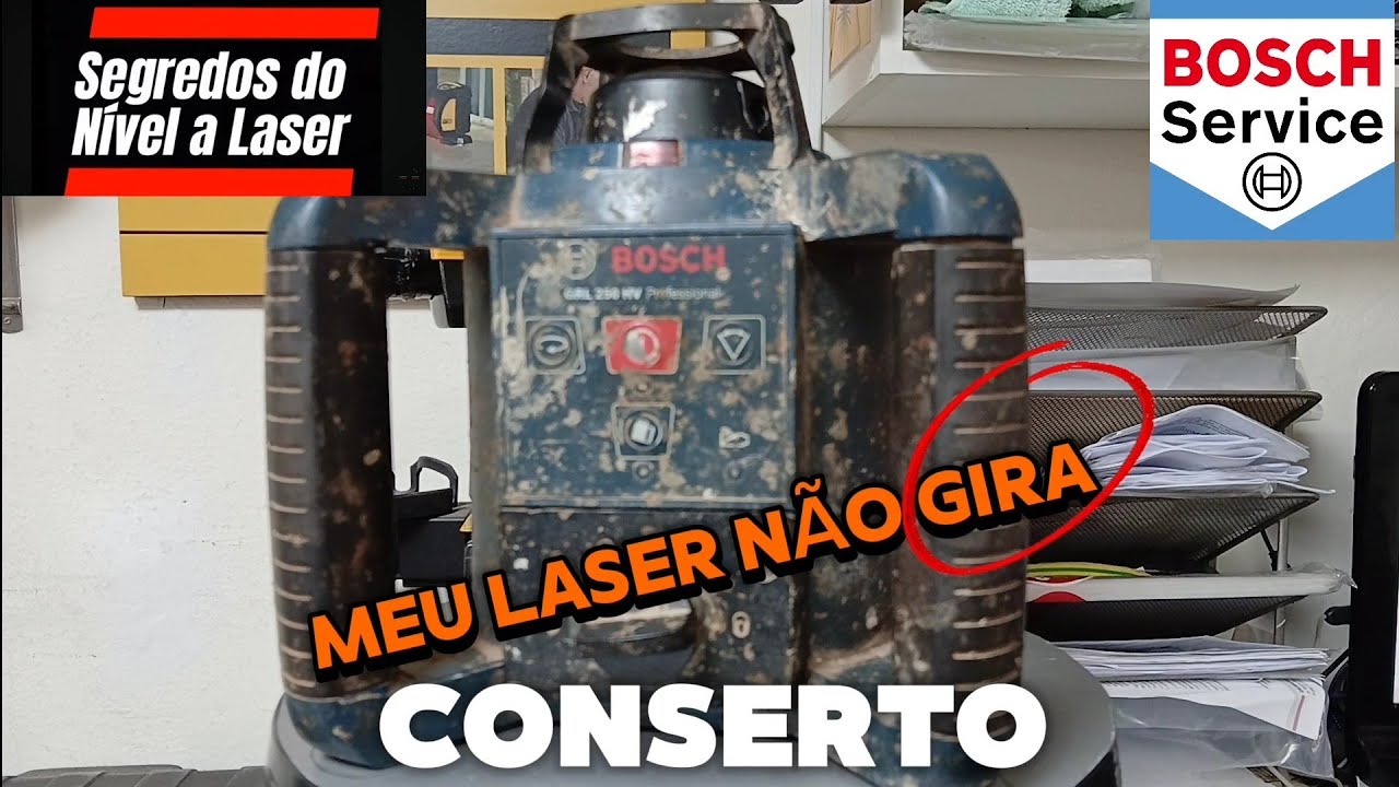 0142 - NÍVEL A LASER BOSCH - NÃO ESTA GIRANDO