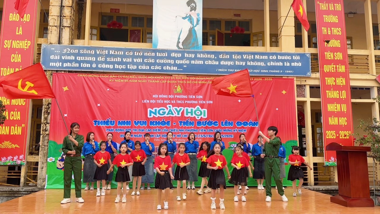 NGÀY HỘI THIẾU NHI VUI KHỎE TIẾN BƯỚC LÊN ĐOÀN-LIÊN ĐỘI TIỂU HỌC VÀ THCS PHƯỜNG TIÊN SƠN.