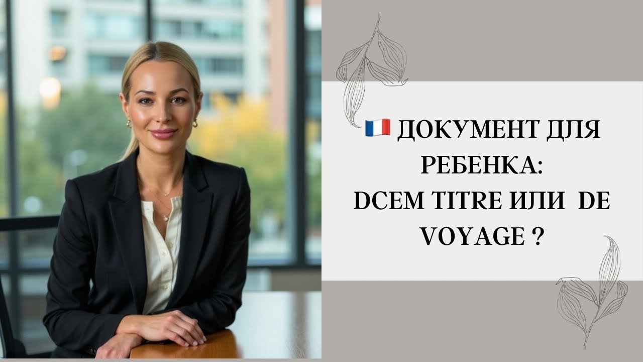 ДОКУМЕНТ ДЛЯ РЕБЕНКА🇫🇷: DCEM или TITRE DE VOYAGE?