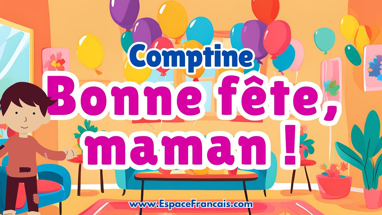 Bonne fête, maman 💐 Comptine amusante pour enfants