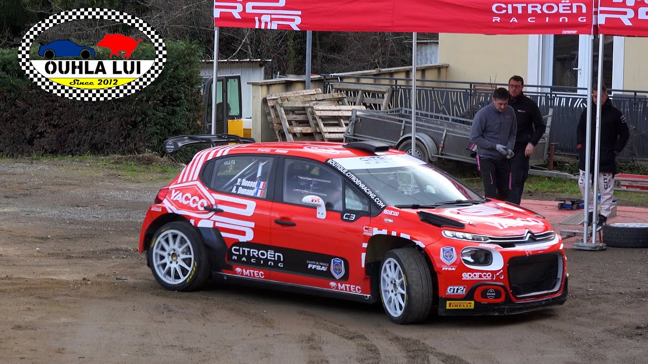 Rallye Monte Carlo WRC 2023 Tests Day Yohan Rossel & Arnaud Dunand Citroën C3 Rally2 15-01-2023