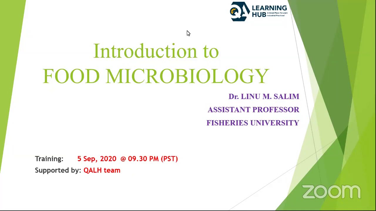QALH Webinar on Introduction of Food Microbiology
