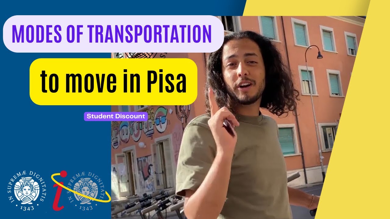 Transportation system in Pisa, Italy.Special price & Discount for Students. (Video In English)