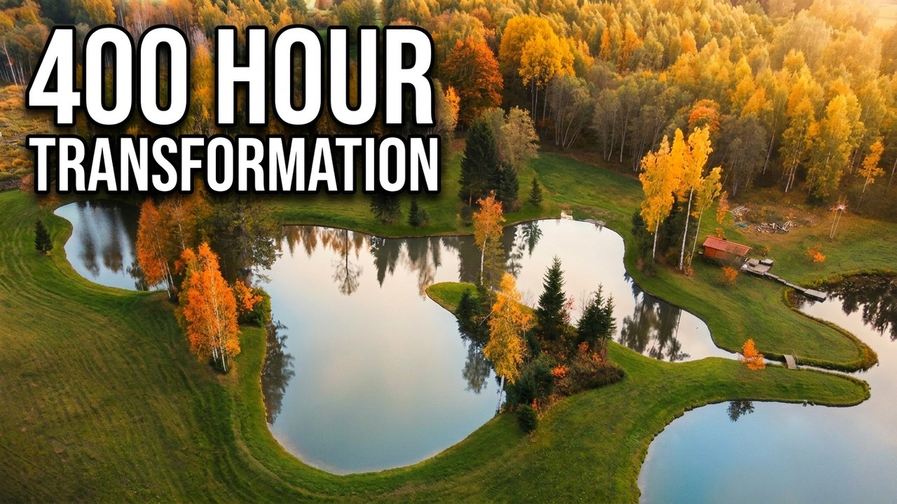 400 Hours of Excavator Work: Creating a Massive 2-Acre Pond