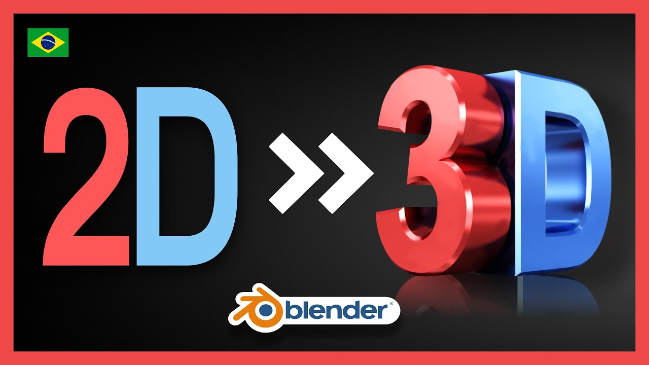 Como converter 2D para 3D no Blender [2022]