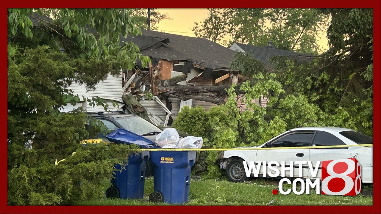Storm damage reported across Indiana on May 16, 2025