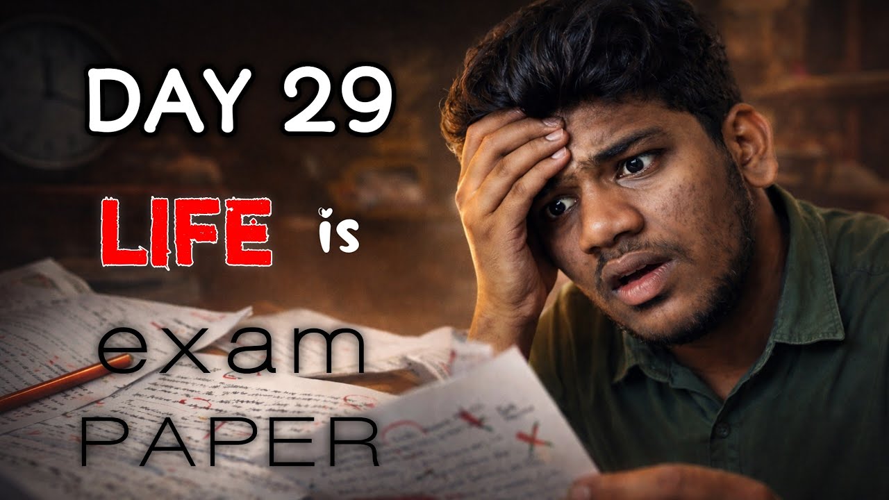 Day 29 Our Life Is Like Exam Paper 🗞️