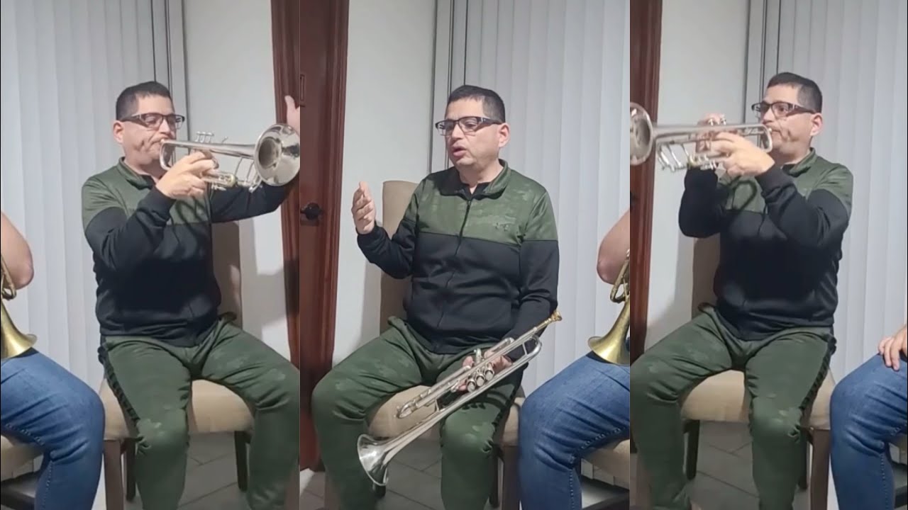 El Maestro Lalo Cerna y su hijo - Técnica de respiración (como CONTROLAR EL AIRE) 🎺🎺🔥