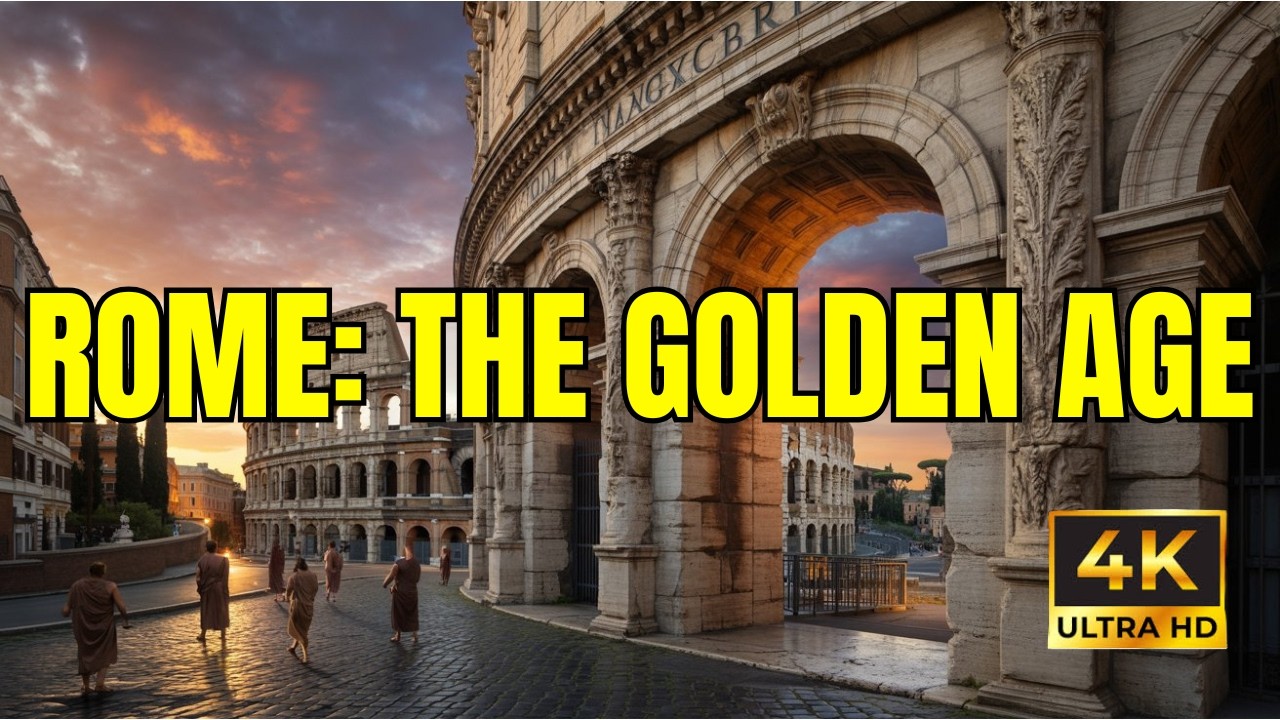 Walking Through Ancient Rome at Sunset | 4K AI Cinematic Experience #4k #ai #cinematic #immersive