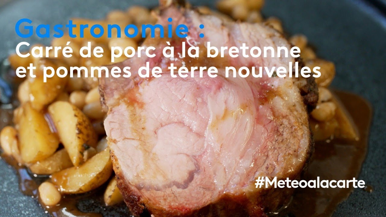 Gastronomie : carré de porc à la bretonne et pommes de terre nouvelle