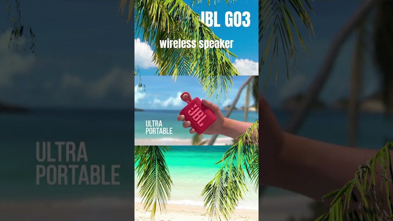 JBL GO3 PORTABLE WIRELESS BLUETOOTH SPEAKER 