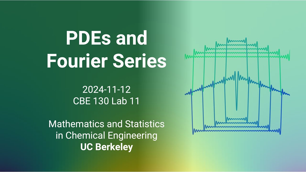 2024 CBE 130 Lab 11: PDEs and Fourier Series