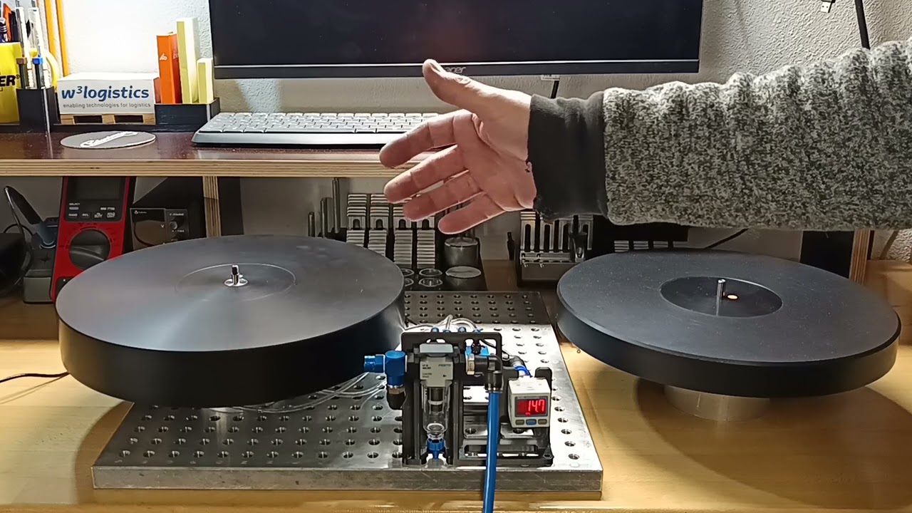Luftlager für Plattenspieler 