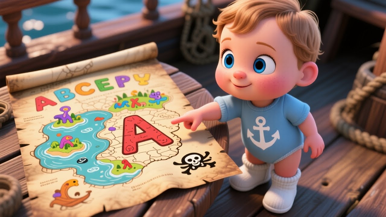 Pirate 123 Ship Song 🏴‍☠️🚢 | Learn 123 for Kids | Counting Numbers Adventure