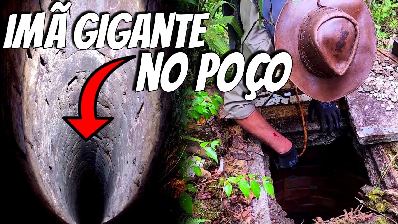 Joguei um SUPER IMÃ no poço de 30 METROS