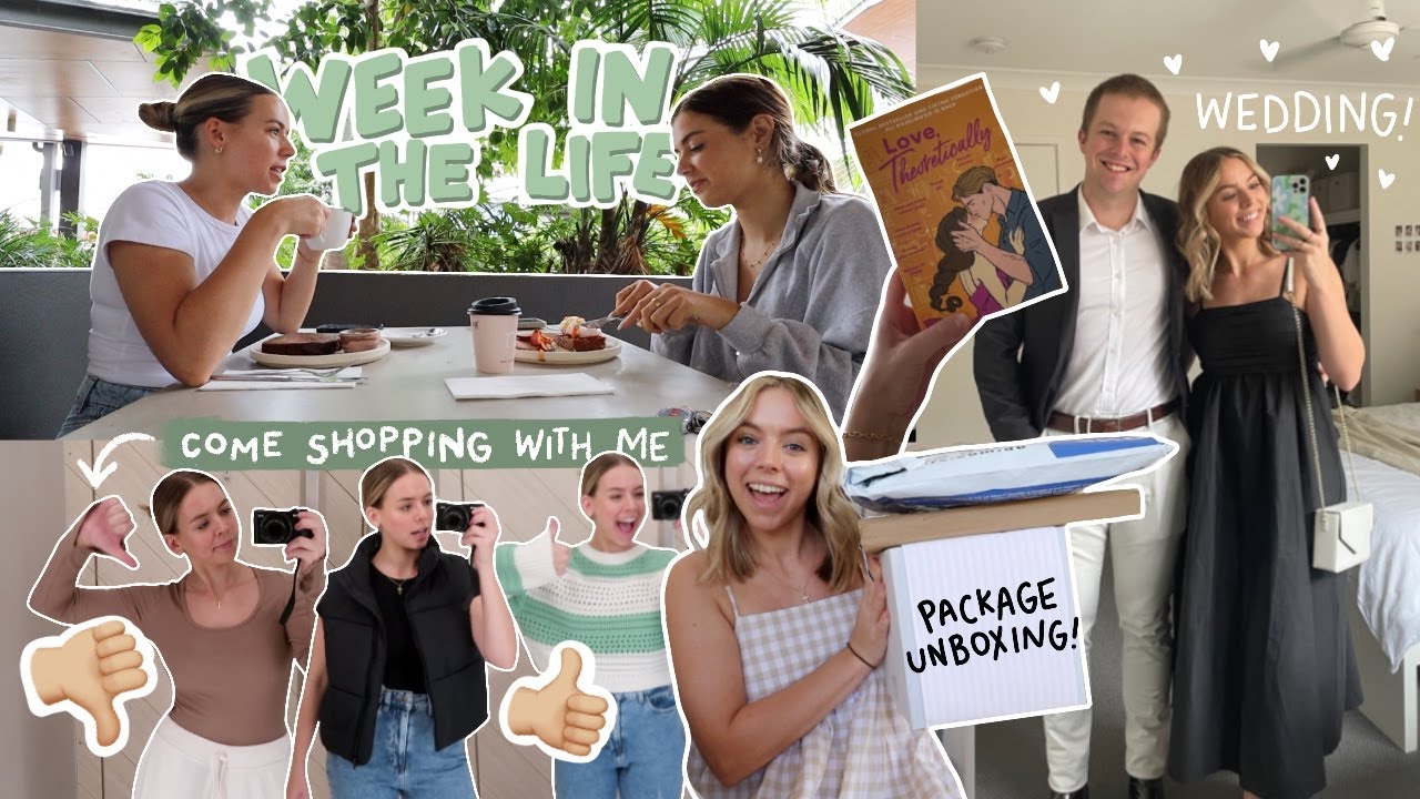 [weekly vlog] come shopping with me (haul), unboxing packages & productive days!