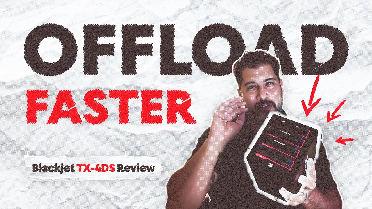 How Pro Filmmakers Offload Media Faster | Blackjet TX-4DS Review by Roberto Serrini