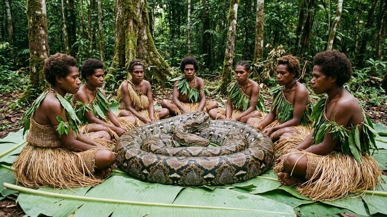 Korowai Life in Papua Hunting, Building & Living with King Cobras