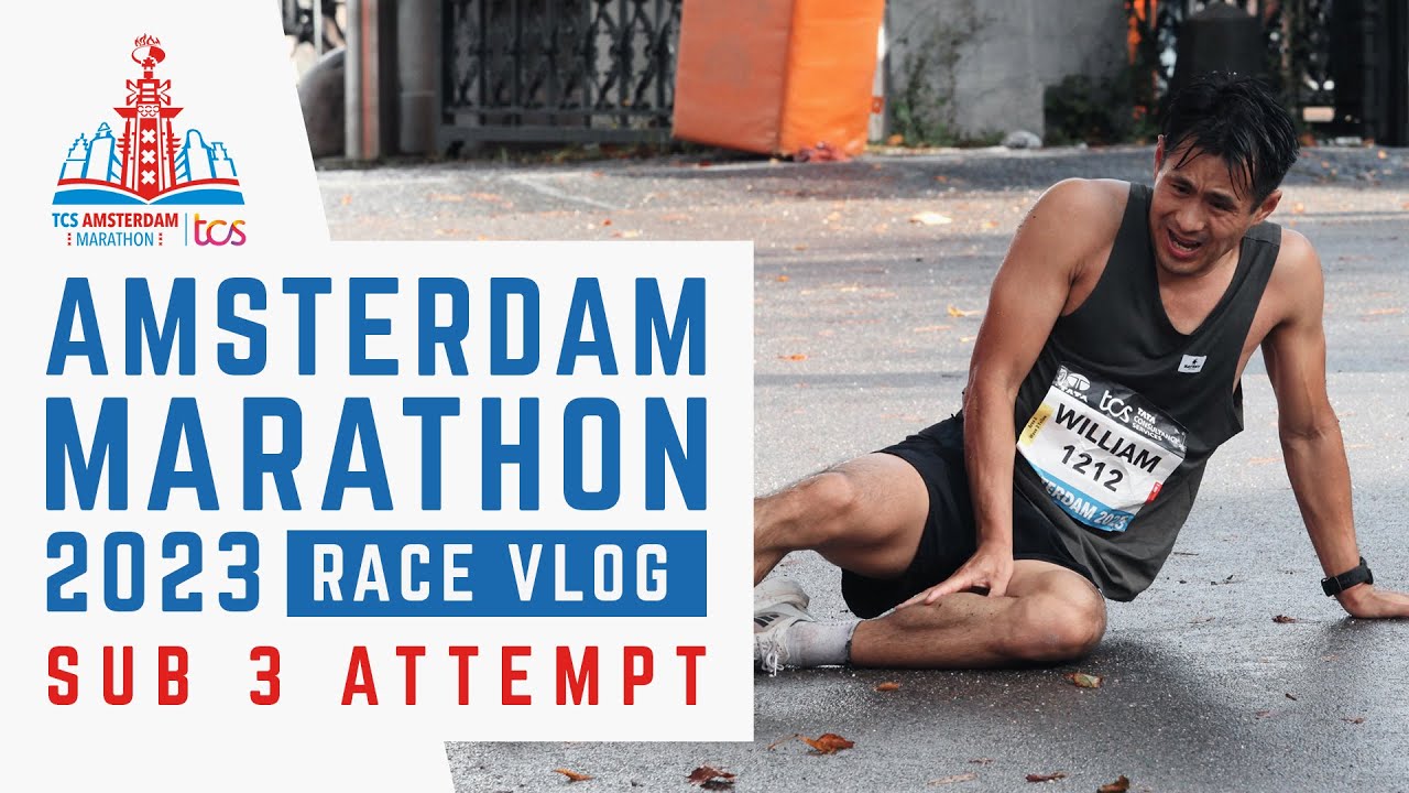 Amsterdam Marathon 2023 - Sub 3 Attempt - Race Vlog