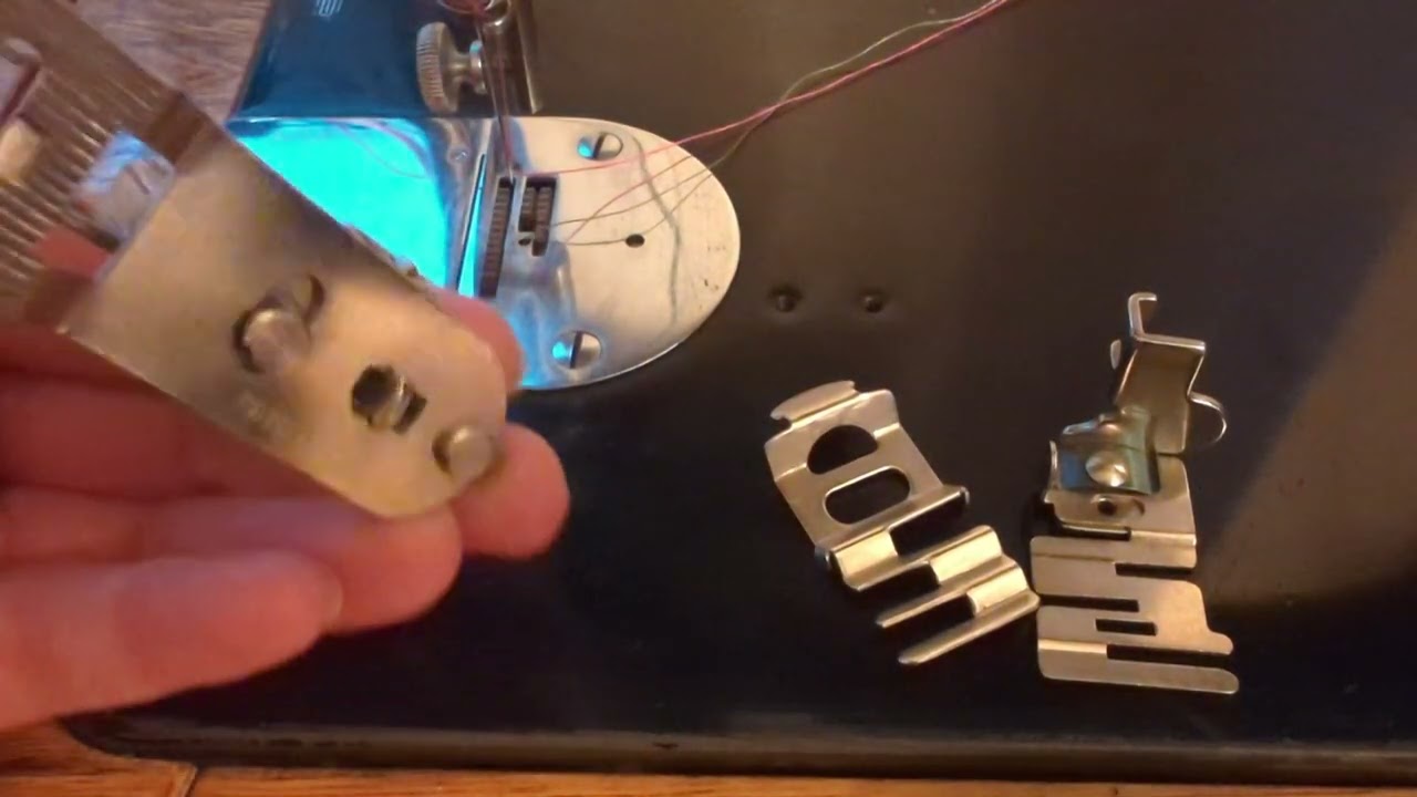 Finishing a seam with a Vintage Zig Zag attachment