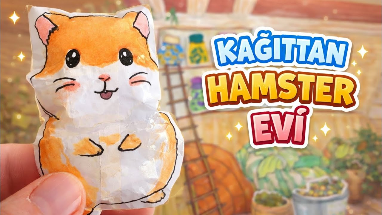 🏠 KAĞITTAN HAMSTER EVİ 🐭 KAĞITTAN ETKİNLİKLER ❤️ PAPER DIY BOOK / @hafsanin-dunyasi 