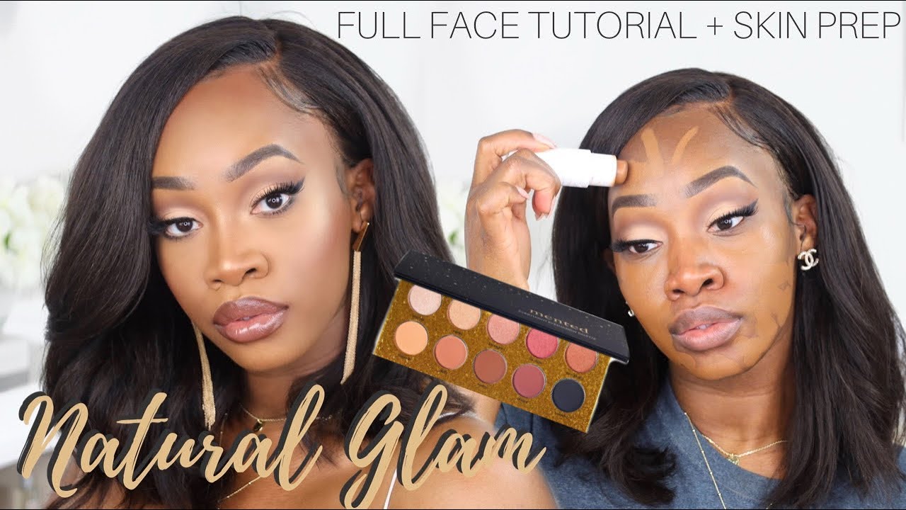 NATURAL GLAM Makeup Tutorial + Skin Prep + Mented EVERYNIGHT Palette | Maya Galore