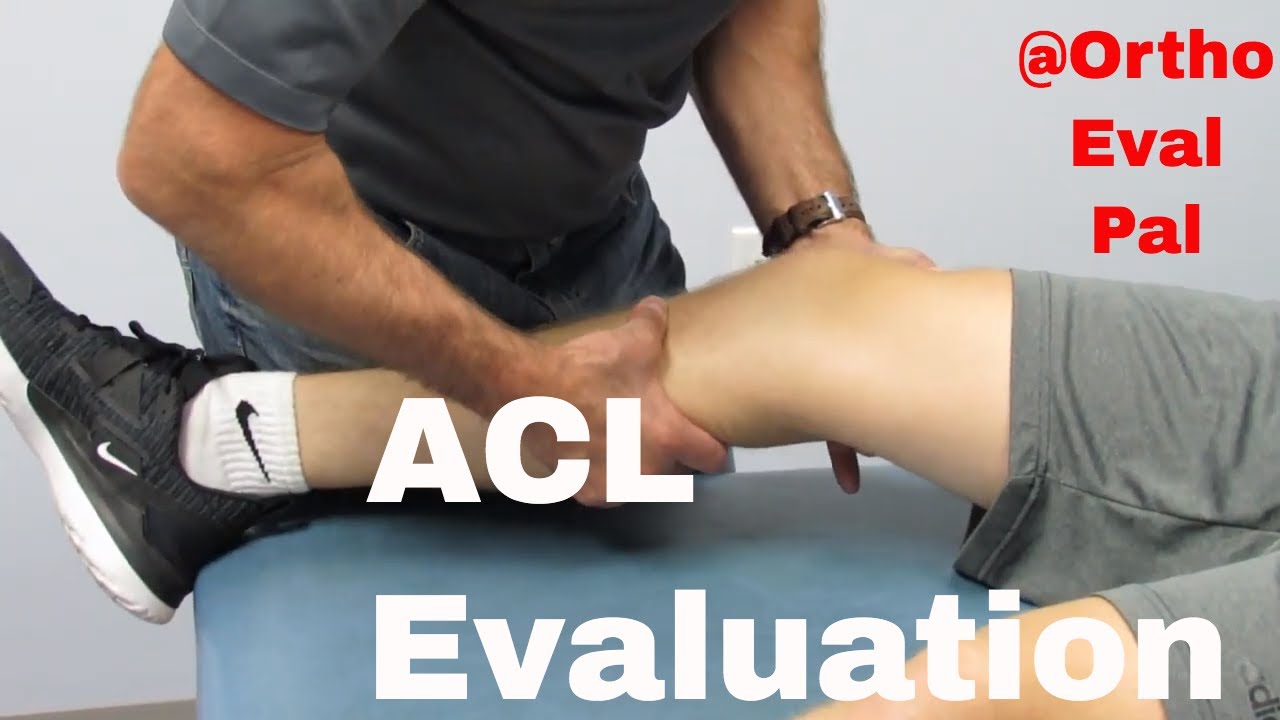 Оценка ACL: положительный тест Лахмана и положительный тест обратного смещения опорного звена
