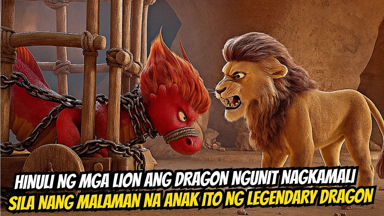 Hinuli ng mga lion ang dragon upang gawing alipin ngunit nagkamali sila na anak pala ito...