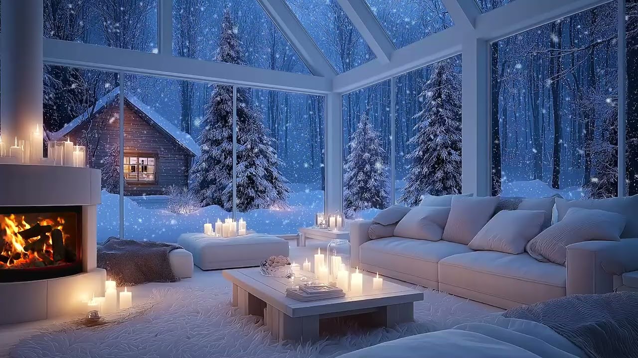 Soft Piano in Winter Stillness | Silent Snowfall Atmosphere for Clear Mind and Focus Strength