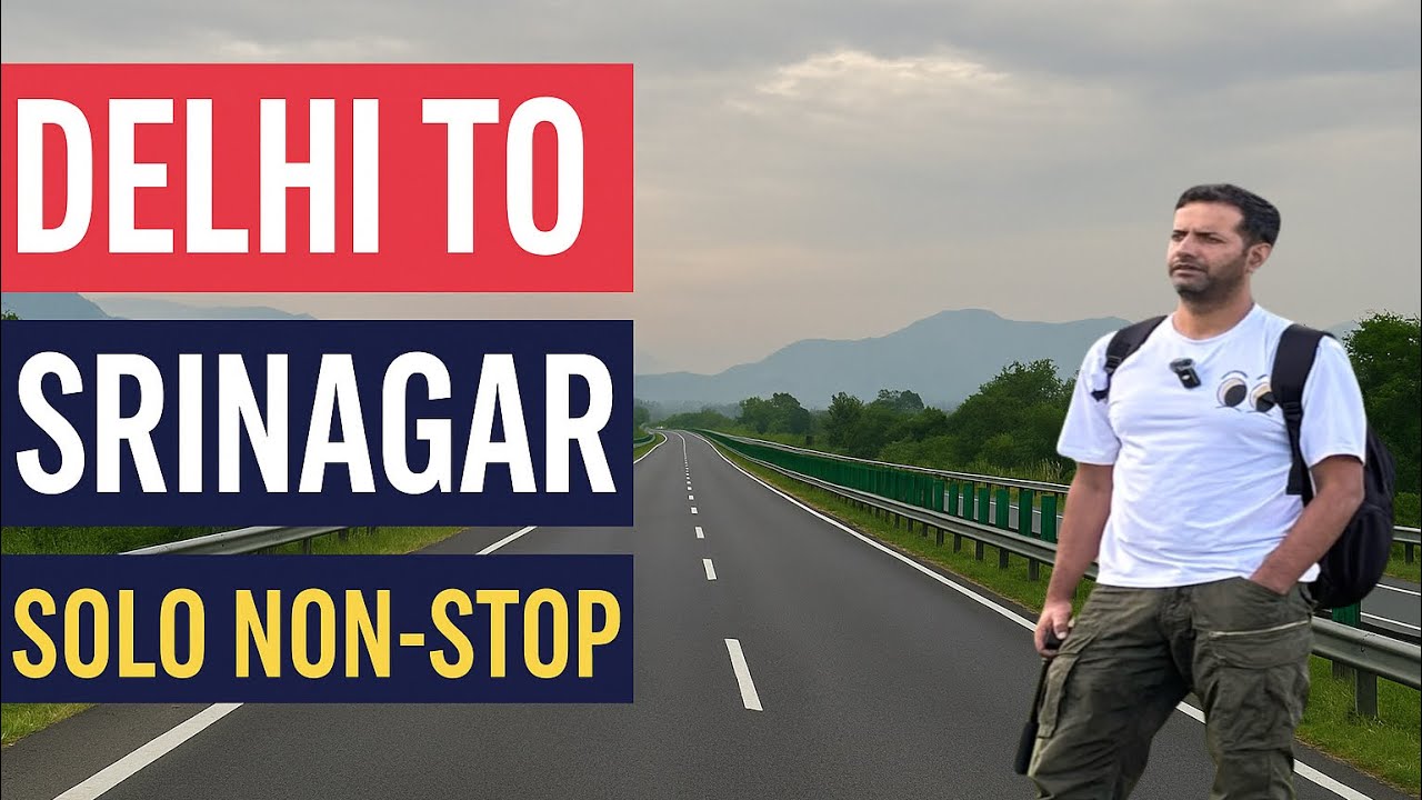 Non-Stop Delhi to Srinagar: The Ultimate Non-Stop Solo Adventure!