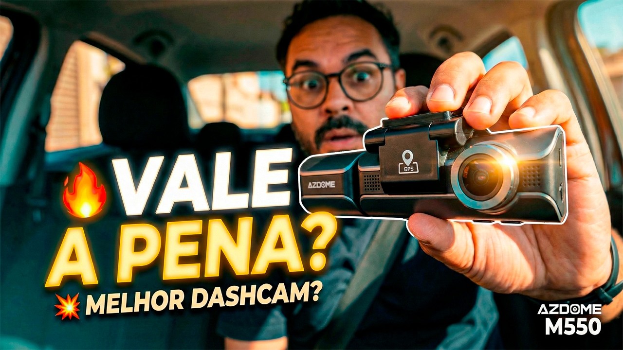 CÂMERA VEICULAR AZDOME M550 | melhor câmera para uber!✅