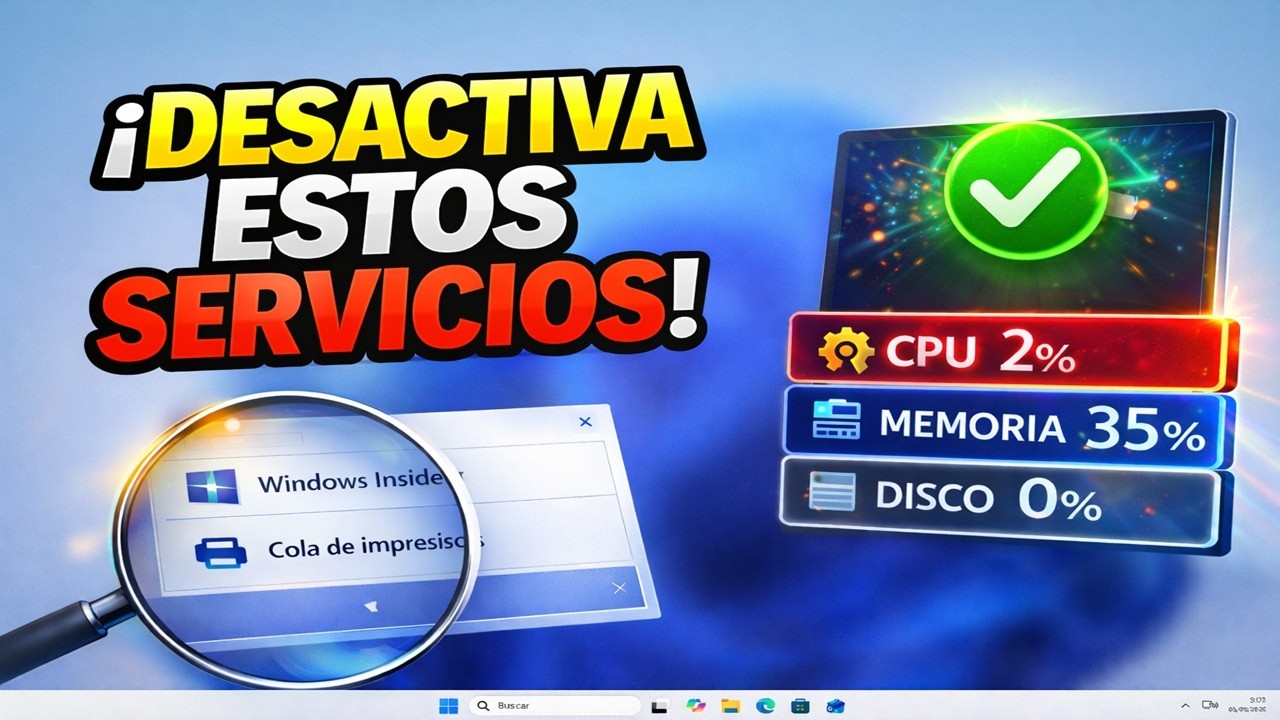 👉 Desactiva estos servicios de Windows en 2026 si tienes un PC ANTIGUO