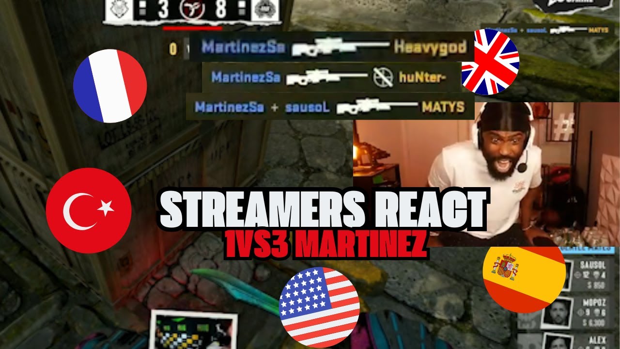 Streamers React : 1vs3 Martinez face à G2