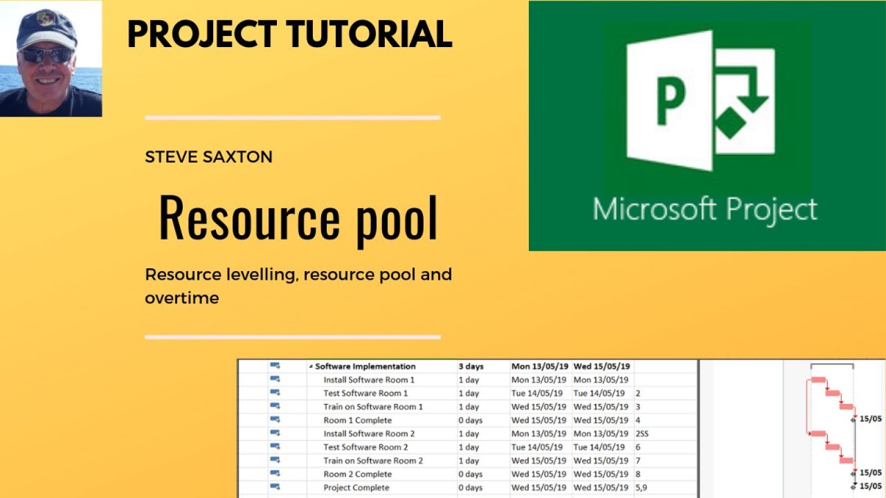 How to use Resource levelling and create a resource pool in Microsoft Project