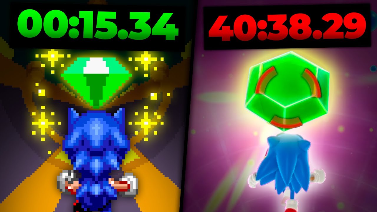 Qué tan RÁPIDO puedes CONSEGUIR una ESMERALDA en CADA JUEGO de Sonic