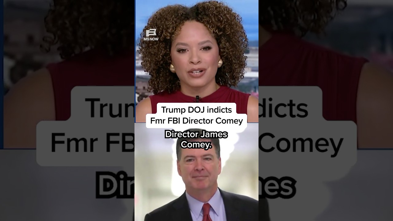 Trump DOJ indicts fmr. FBI Director Comey