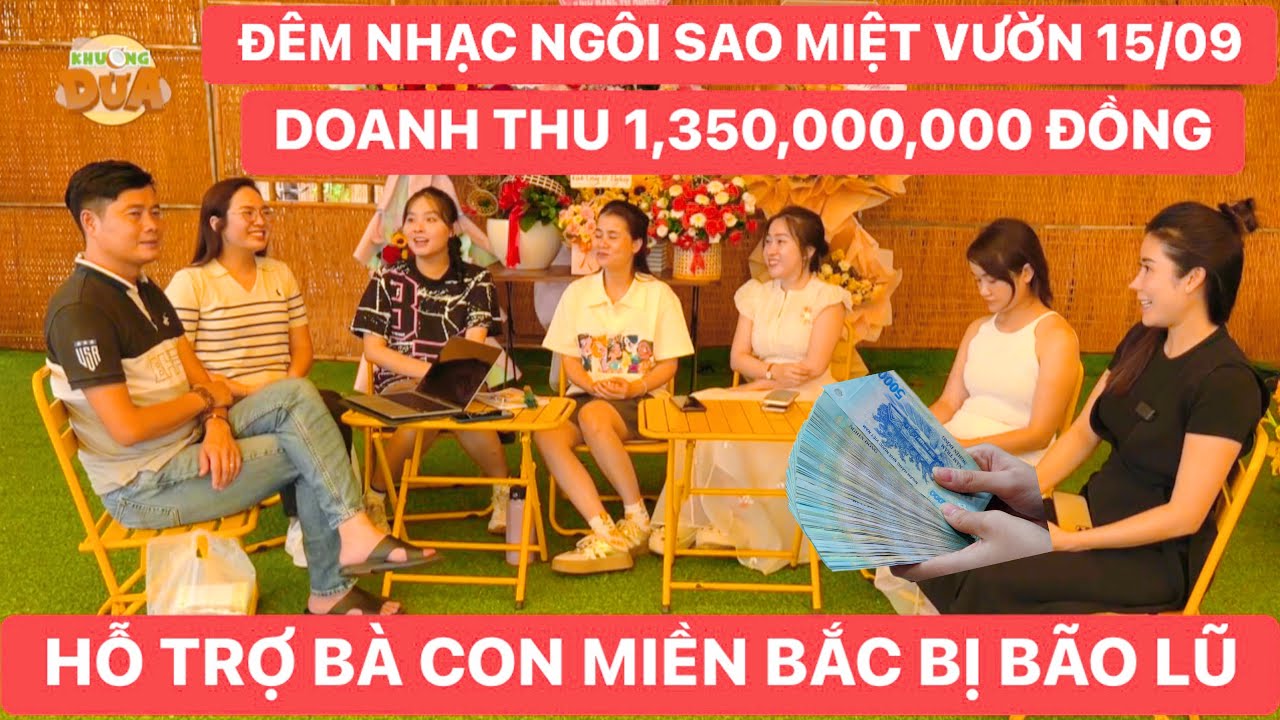 Khương Dừa xúc động tiếp nhận 1,350,000,000 đồng hỗ trợ bà con miền Bắc bị ảnh hưởng bão lũ