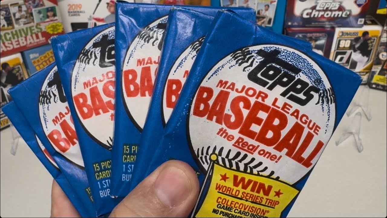 Opening 5 packs Topps 1983 baseball looking for rookies!!